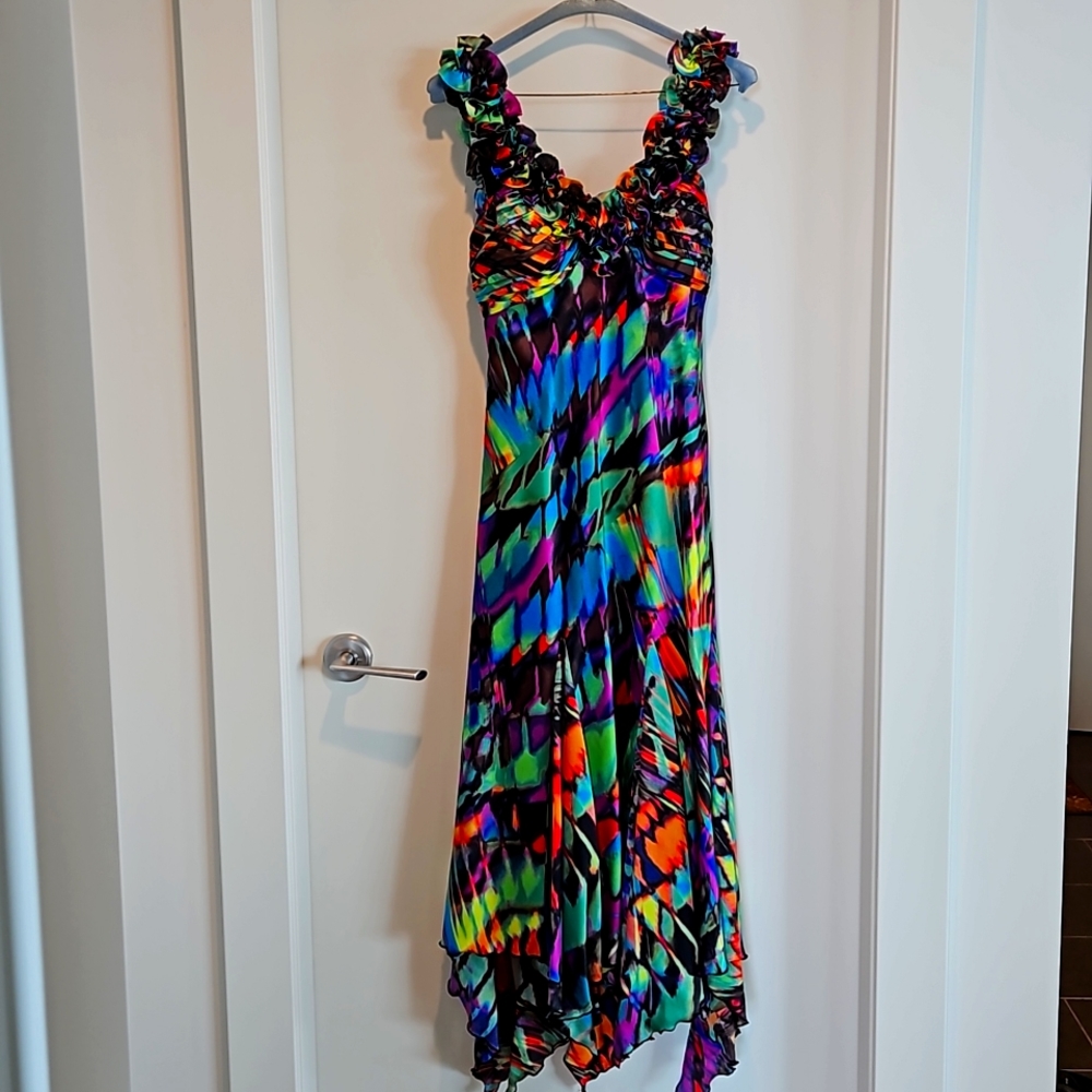 Bellissima Sleeveless Floral Midi Dress, Size 6